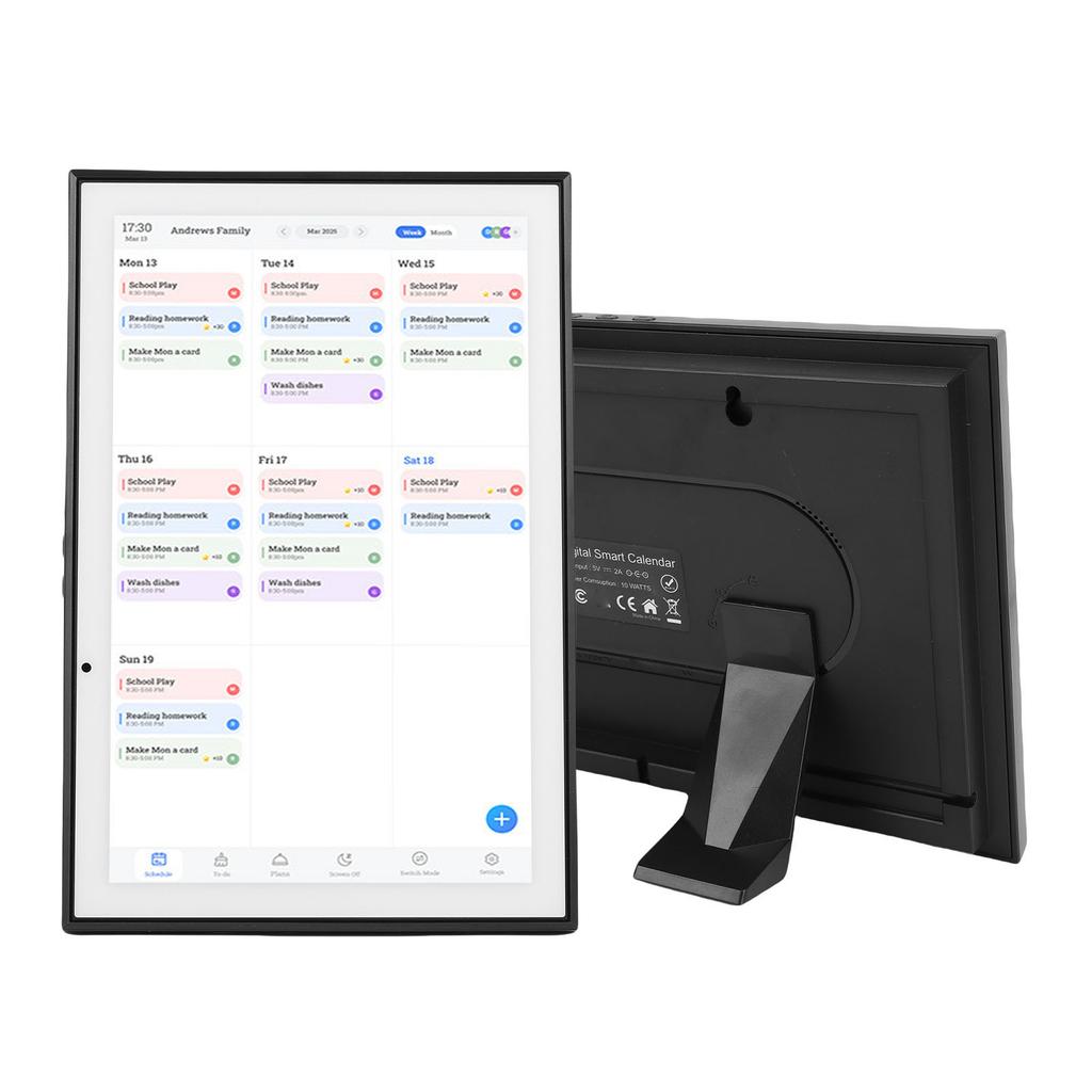 10,1 Zoll Digitaler Kalender   HD   Smarter Familienplaner mit Aufgabenplaner Essensplaner Sternepunkte Foto F e