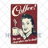 Letrero de Café Retro Decoración de Café Bar Placa Vintage Tienda de Bebidas Decorativo Pared Pub Club Póster 20x30cm