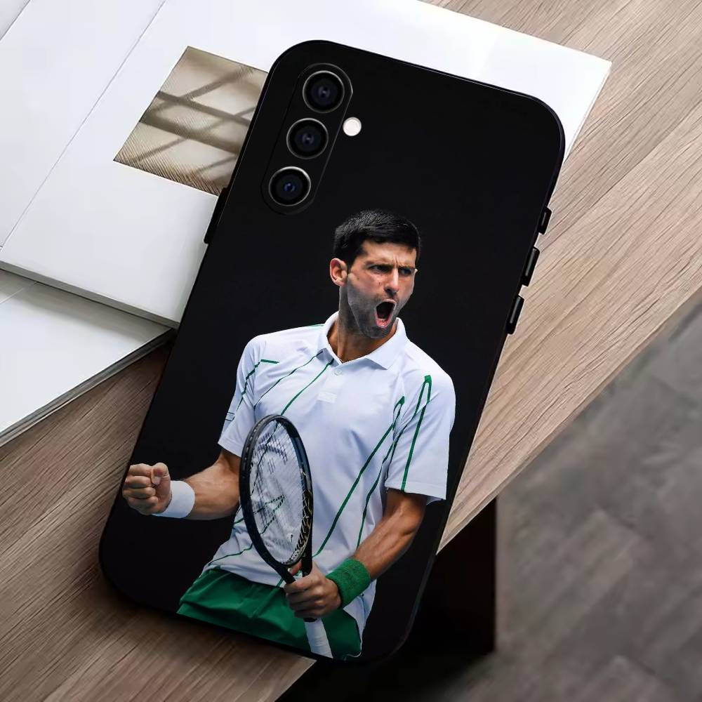 

GOAT-Novak Djokovic Phone Case For Samsung Galaxy A73,A72,A71,A70,A53,A52,A51,Soft Silicone Black Cover Samsung a53 5g