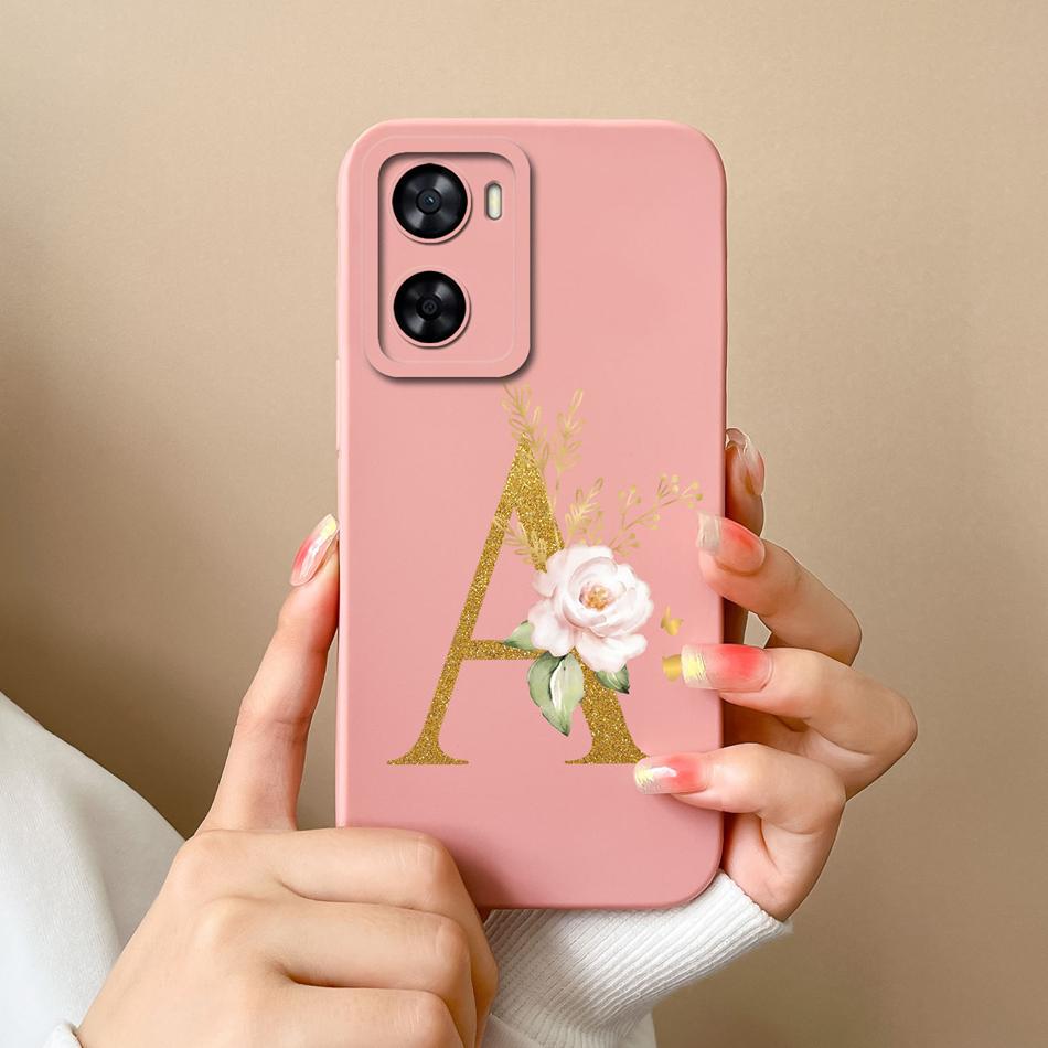 Elegant Case For One Plus Nord N20 SE N300 Gold Letter Soft Liquid Silicone Couple Phone Covers For 1+ Nord N20SE N 300 Bumper
