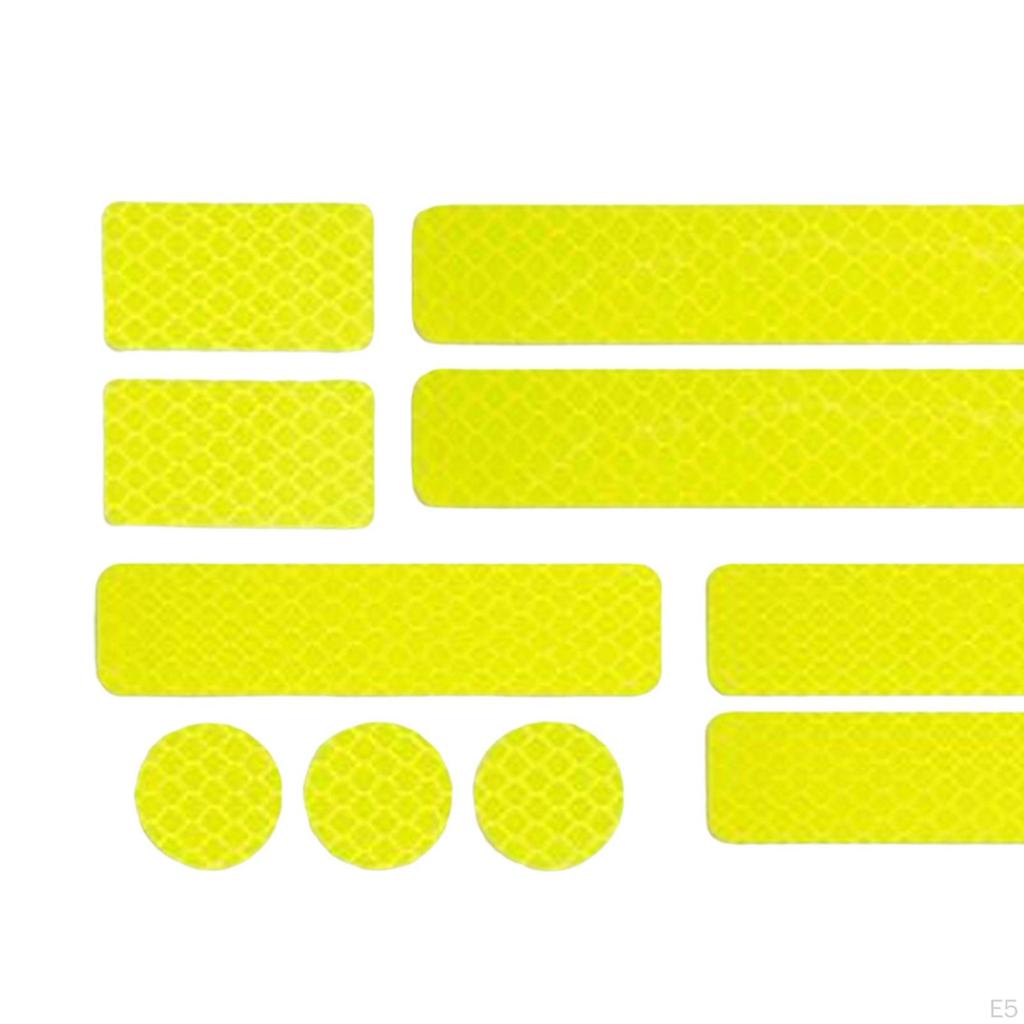 Reflective Safety Stickers for Bicycles and Motorcycles - Enhance Visibility at Night
