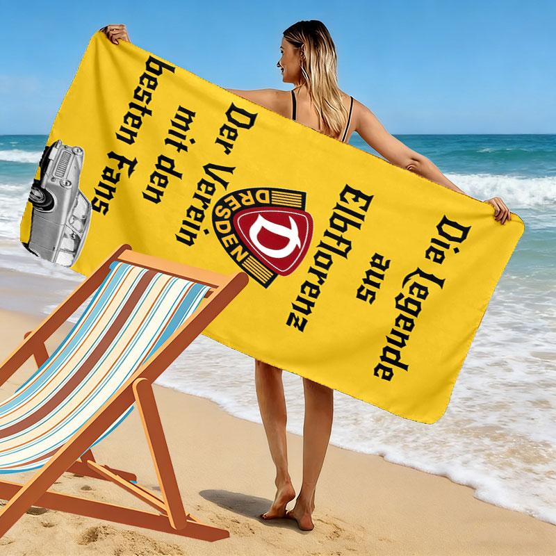 BFC Legacy Print Strandtuch, Großes Weiches Schnelltrocknendes Handtuch für Strand Camping Schwimmen