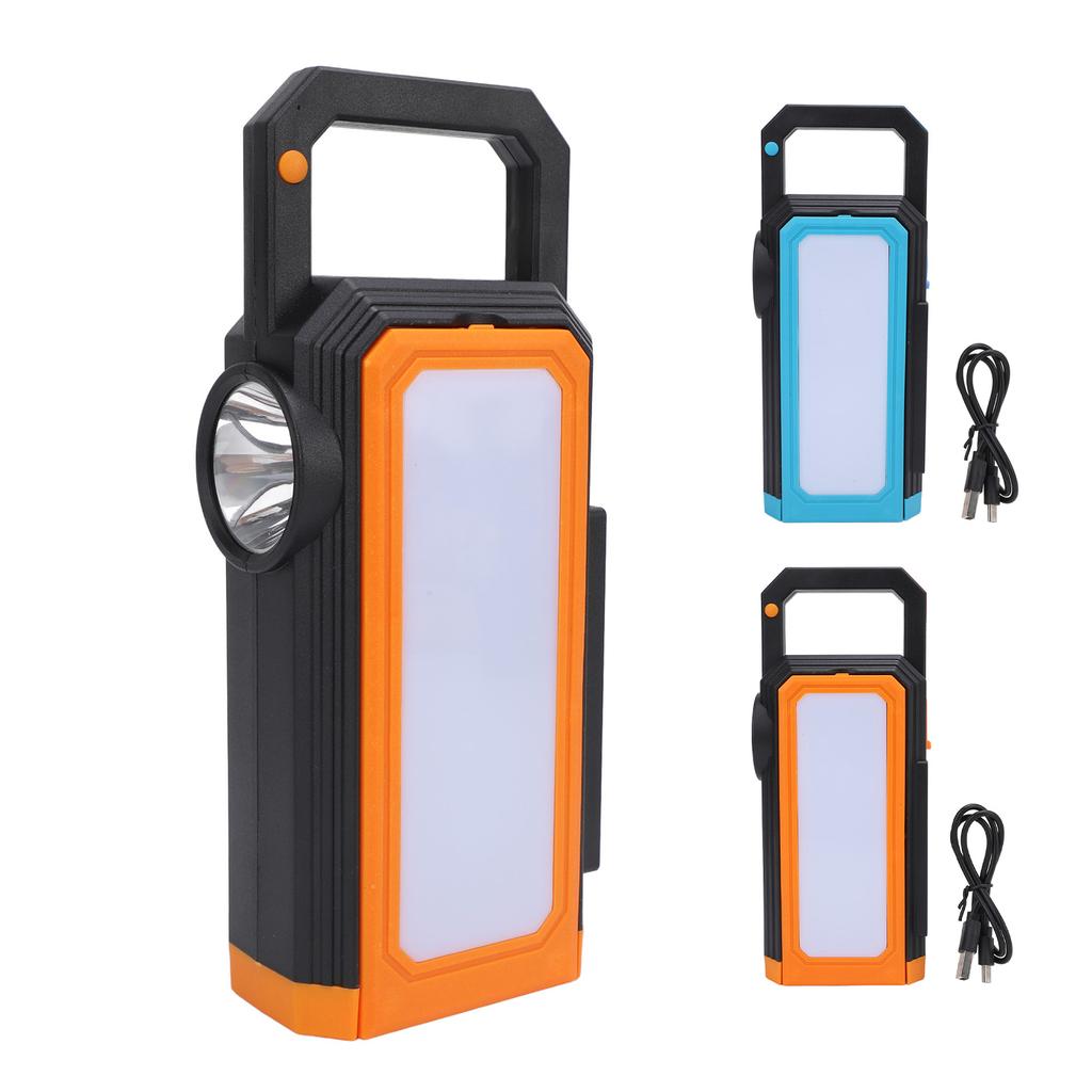Solar Camping Lantern Dual Sided Foldable Multifunctional Tent Light for Emergency Outdoor Activitie