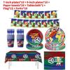 Soccer Global Football Cup Celebration Decor Pack With Flags And Table Cover For Events