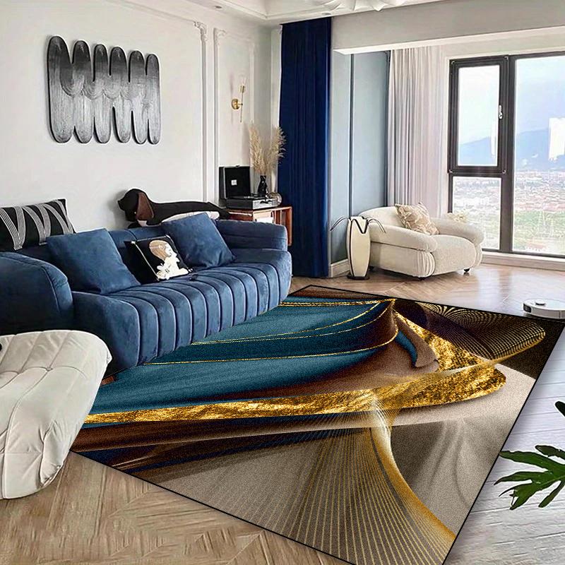 Modern Green Carpets for Living Room Decoration Geometry Rug Large Bedroom Lounge Rugs Non-slip Coffee Tables Mat Easy Clean