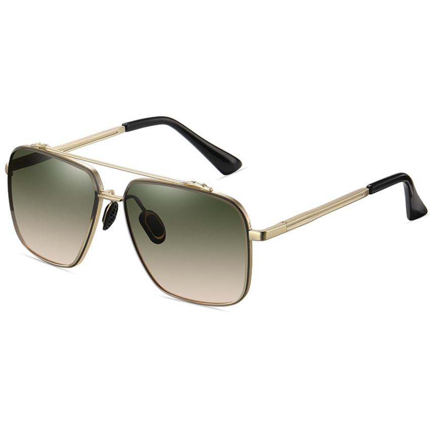 New Fashion Pilot Sunglasses For Men Vintage Gradient Big Frame Sun Glasses Women Luxury Brand Metal Eyewear