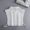 Perfect Match Women Chiffon Fake Shirt Detachable White Summer Autumn False Collars For Sweater Lapel Fake Female Collar Decorative
