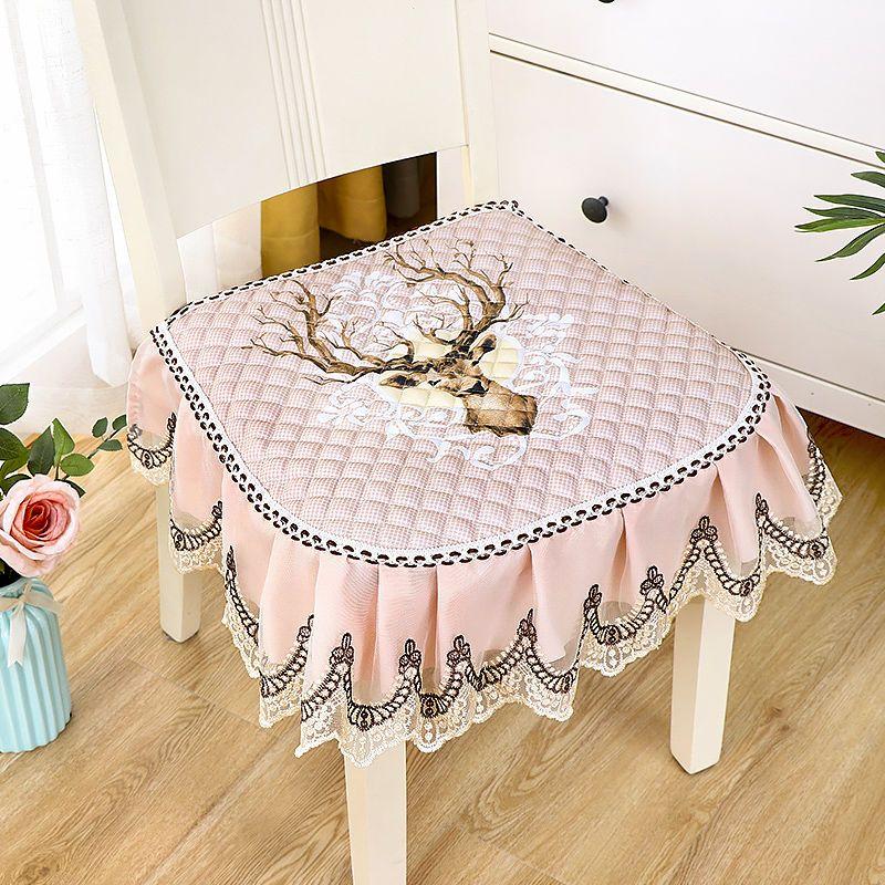 1pc, Four Seasons Polyester Chair Cushion - Anti-Slip Seat Cover for Dining Chairs - Universal Home Decor Accessory