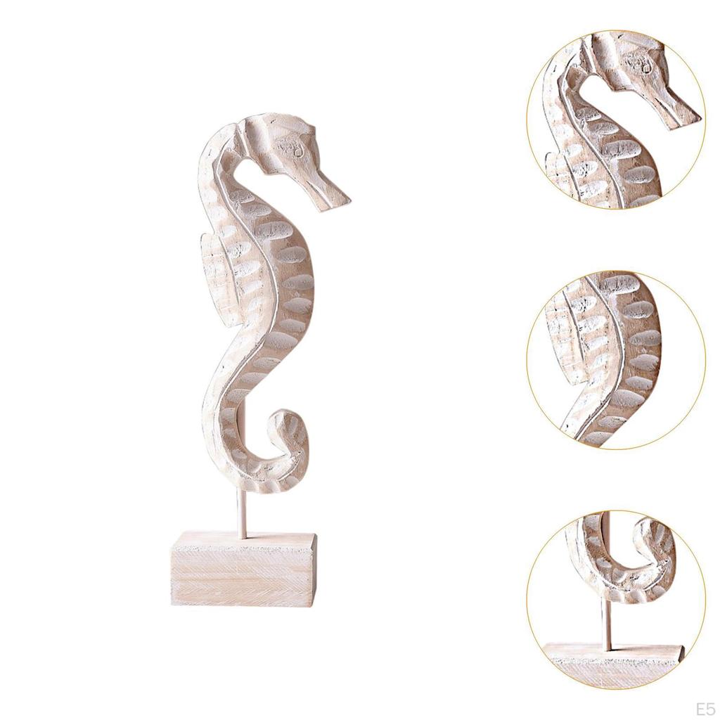 Artistic Wooden Statue for Beach House Mantel And Living Room