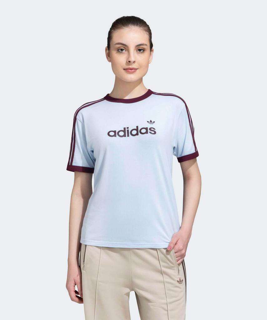 adidas Linear T-Shirt - Crystal Sky: Maroon / Kg3714