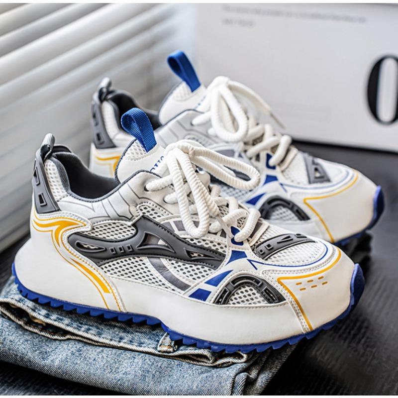 Fashion Men Casual Vintage Sneakers Mesh Breathable Outsole Four Seasons Single Shoe Style Sport Shoes Trendy for Men Basketball Shoes