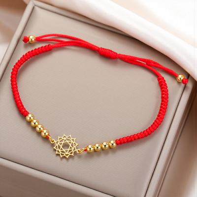 Lucktune Anahata Charm Bracelets Stainless Steel Gold Color Women's Hand Bracelets Spiritual Amulet Jewelry Birthday Party Gifts