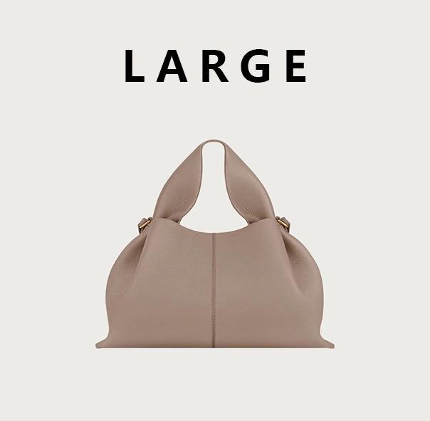 Pol Cloud Genuine Leather Luxury Retro French-Style Dumpling Handbag