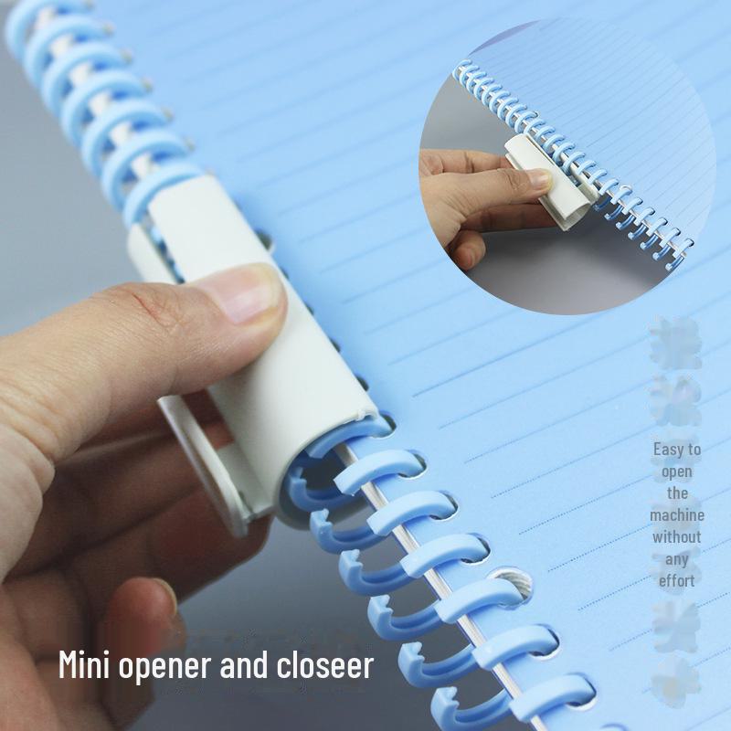 5-Pack Frosted A4 Detachable DIY Loose-Leaf Book with Colored Cover, A5/B5 Opening Ring Hole Folder