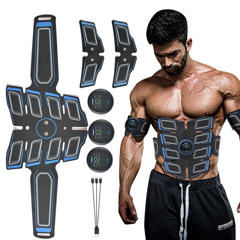 EMS Abdominal Trainer Portable Electronic Muscle Stimulator for Toning Abs Back Body Fitness Equipment