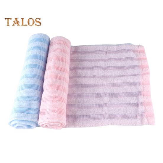 2Pcs Exfoliating Shower Towel Bath Towel with Foaming Net Long Strip Design Back Scrubbing Quick-Drying Wipes Handle Shower Scrubber
