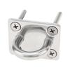 36Pcs Stainless Steel Square Base Connecting Hooks with Matching Fixing Nails for Daily Indoor and Outdoor Handcraft Installation