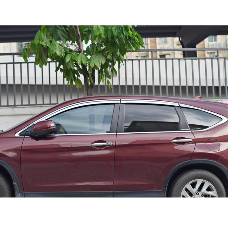 Car Accessories FIT FOR Honda CR-V CRV 2012-2016 ABS Chrome Waterproof Door Window Visor Vent Shades Sun Rain Guard