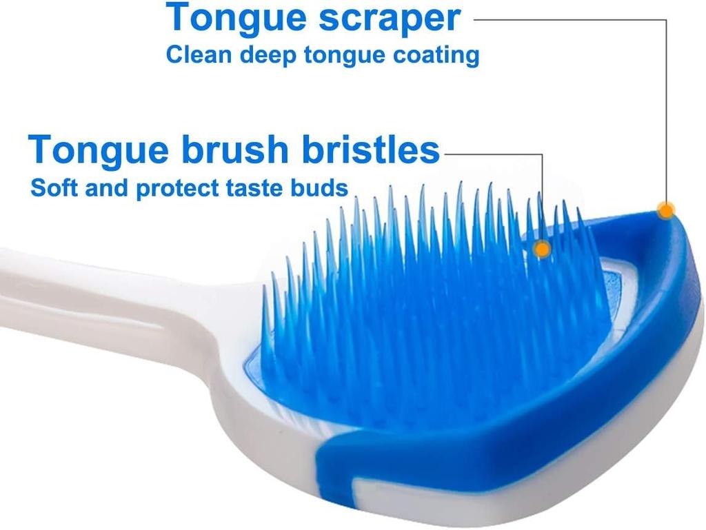 Style Keepers 4Pcs Tongue Cleaner for Oral Hygiene | BPA-Free Tongue Scraper for Fresh Breath & Better Dental Health | Ergonomic Design for Adults