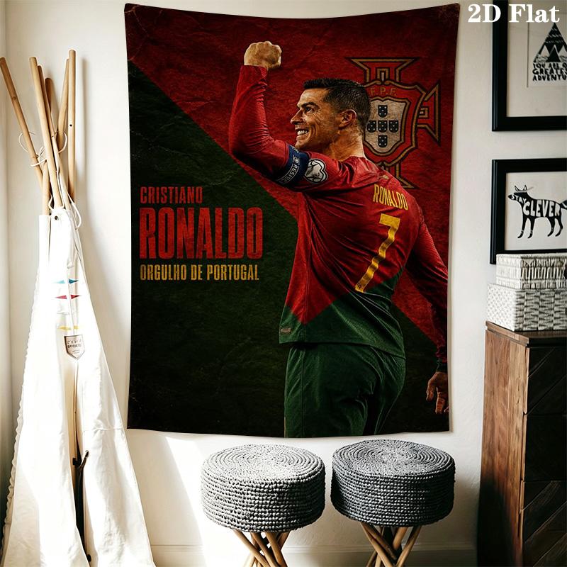 Ronaldo'S Pride Portugal'S Soccer Legend Bedding 1 Duvet Cover 2 Pillowcase Without Core Soft And Comfortable Christmas Birthday Gift