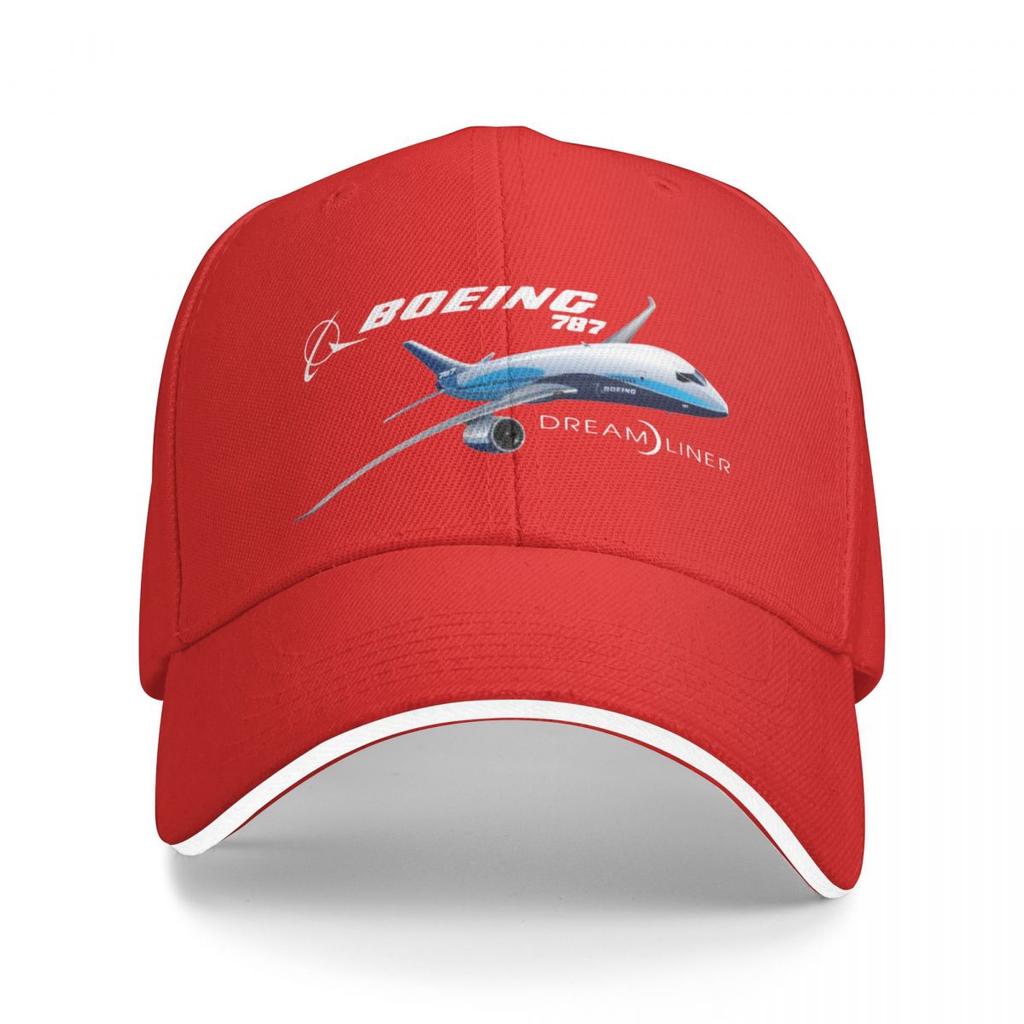 Boeing 787 Dreamliner Akcesoria Uniseks Damskie Czapki baseballowe Kapelusze Czapka Casual Formalne zajęcia Regulowane nakrycia głowy