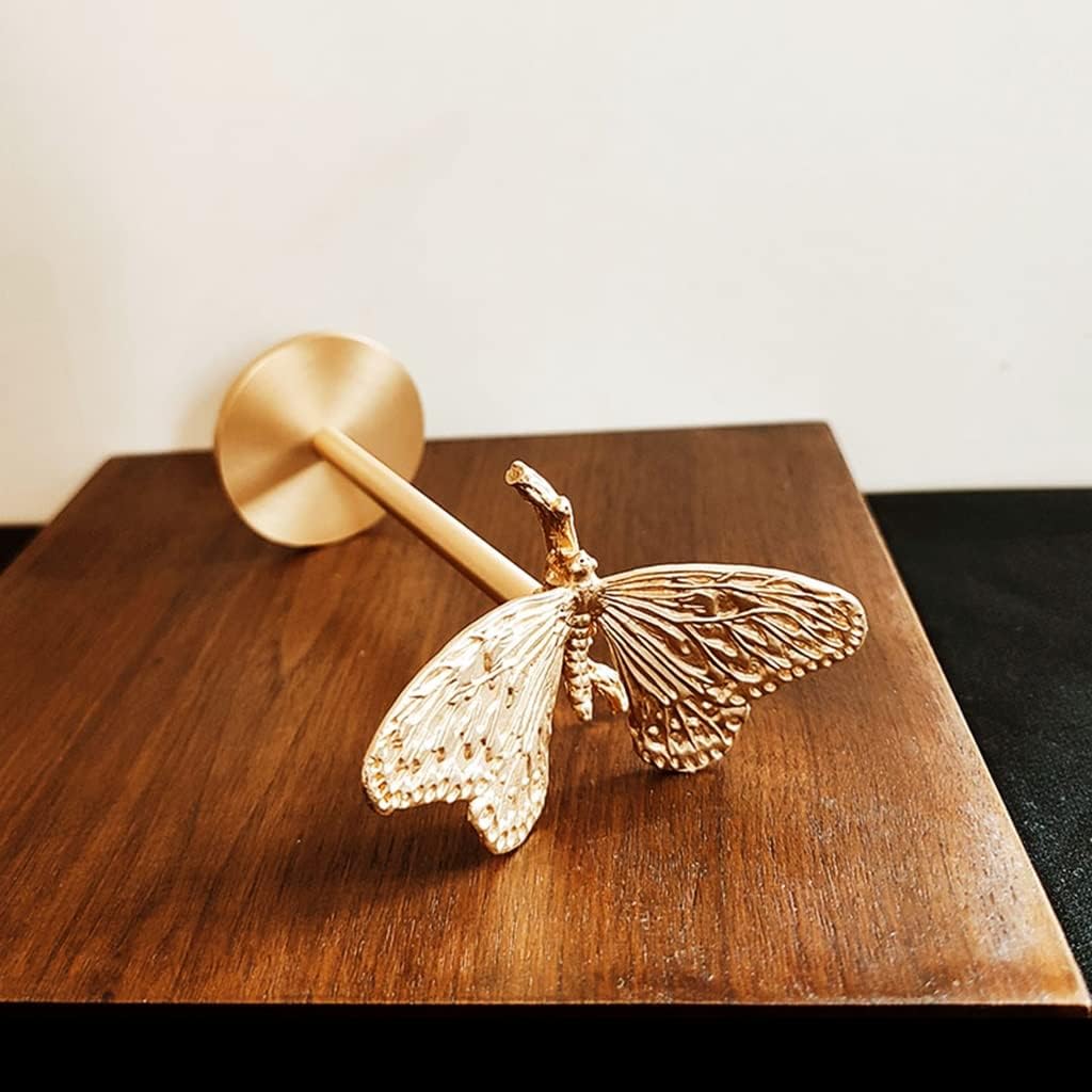 

Держатели для штор для окон Домашнее украшение Подхваты для штор в виде бабочек Набор из 2 штук Держатели для штор Настенный крючок Металлические подхваты для штор (цвет : Золото, Размер : 13.8*5cm розового золота