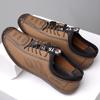 Men's Casual Leather Shoes Are Soft and Easy To Step On. The Trend of Lazy Driving Shoes