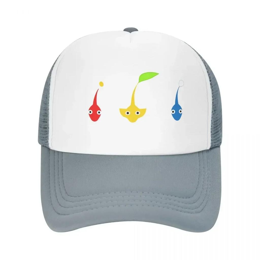 Pikmin Characters Cap Fashion Casual Mesh Baseball Caps Adjustable Hat Hip Hop Summer Unisex Baseball Hats Polychromatic