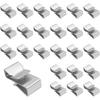 25PCS Trailer Frame Wire Clips, 18mm/0.72inch Metal Cable Clips Double Wire Clip, Trailer Clamps Fits Boat Cargo Camper Snowmobile Cable for Wire