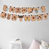 Adorabili Bandierine di Compleanno Capibara Decorazioni di Compleanno Capibara Ghirlande Sospese Durevoli per Atmosfera Festiva