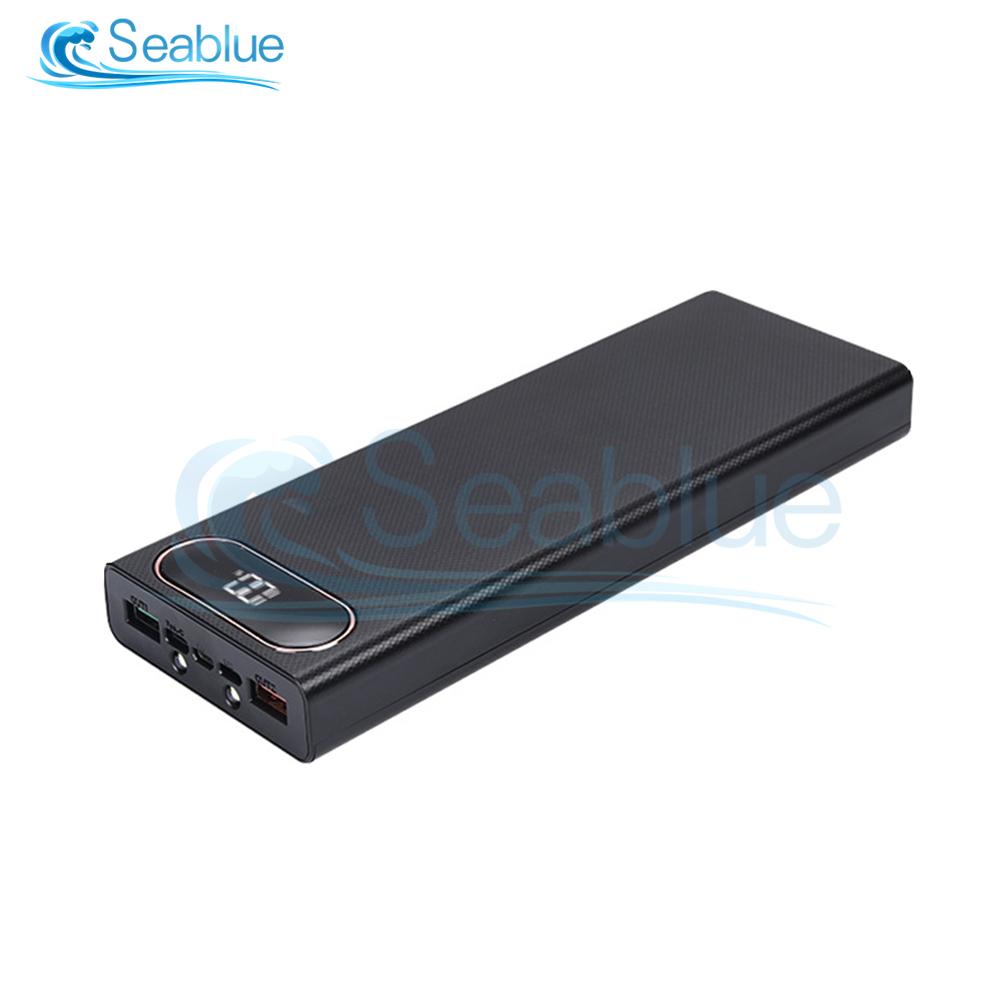 Dual USB 22.5W 10*18650 Power Bank Case Mobile Phone Fast Charger Storage DIY Shell LED Digital 18650 Battery Holder Charger Box