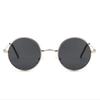 Retro European & American Round Polarized Sunglasses with Colorful Reflective Lenses for Men & Women - Model 8030