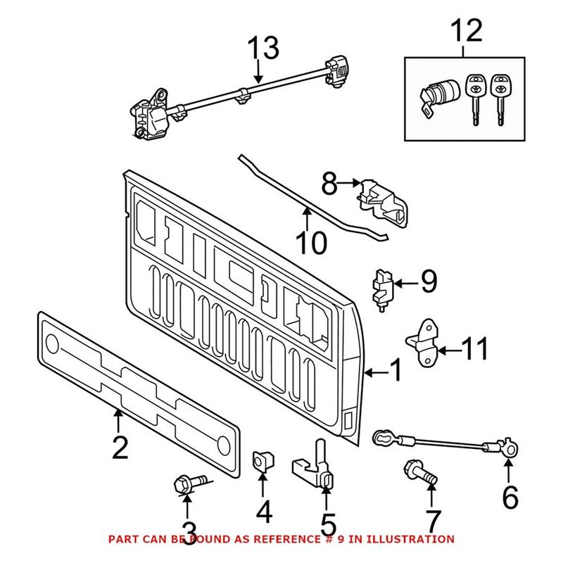Tailgate Latch Lock Actuator Assembly Left& Right For Toyota 2007-  65790-0C041 65780-0C041