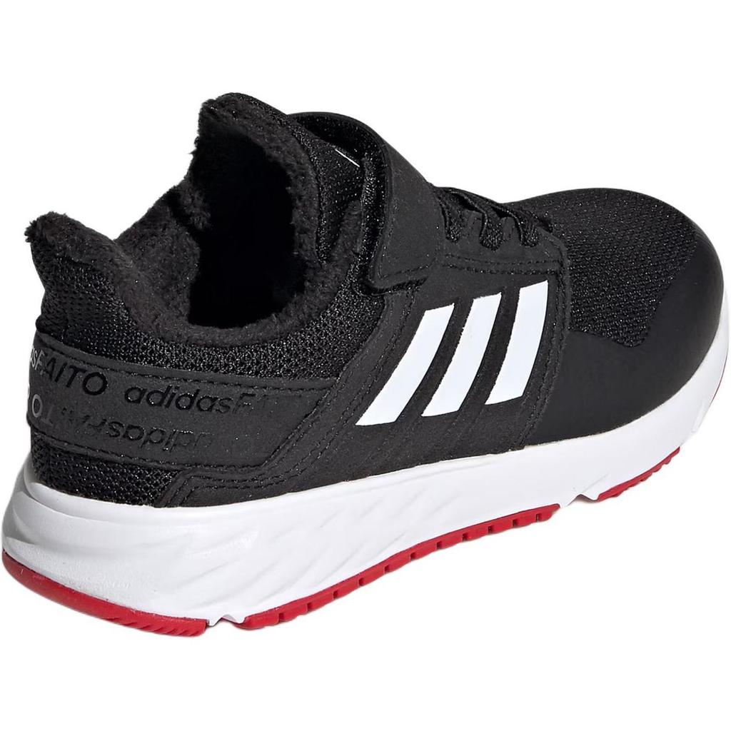 Adidas Fortafaito Comfortable Versatile Non-Slip Durable Low-Top Kids Running Shoes Kids Running Shoes Black EF0750