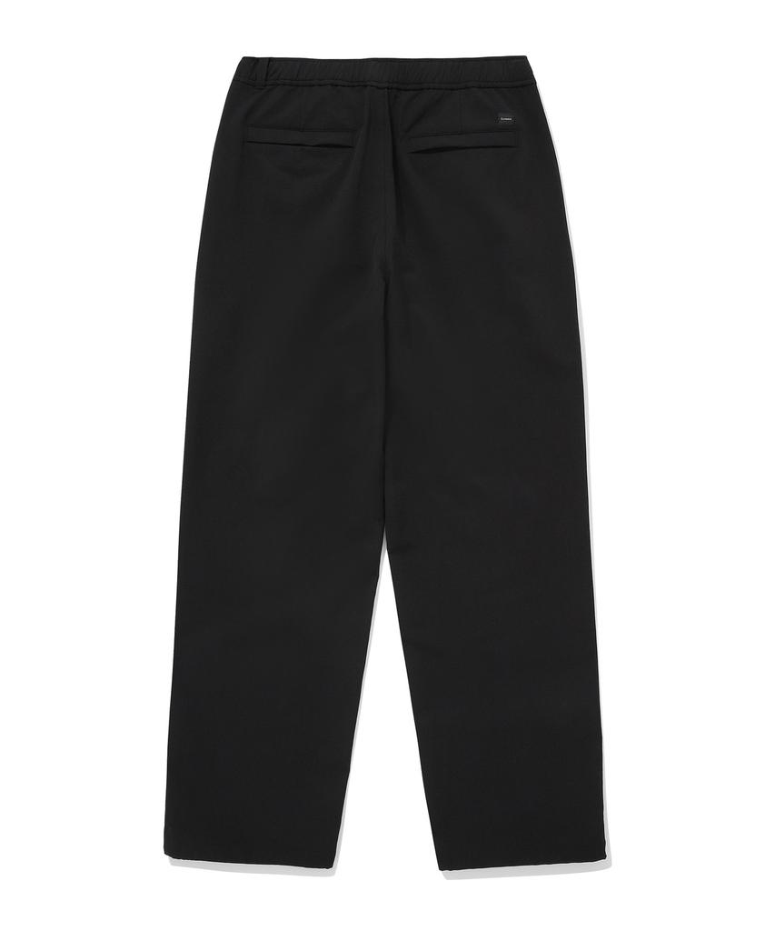 COVERNAT White Brushed Synthetic Fiber Regular Fit Pants Black