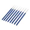 8pcs Metal Knitting Needles Crochet Hooks Kits With Ergonomic Grips 0.6-1.75mm top sale