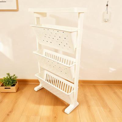 Minimalist Floor-Standing Kitchen Rack: Versatile Storage for Snacks, Produce, and More