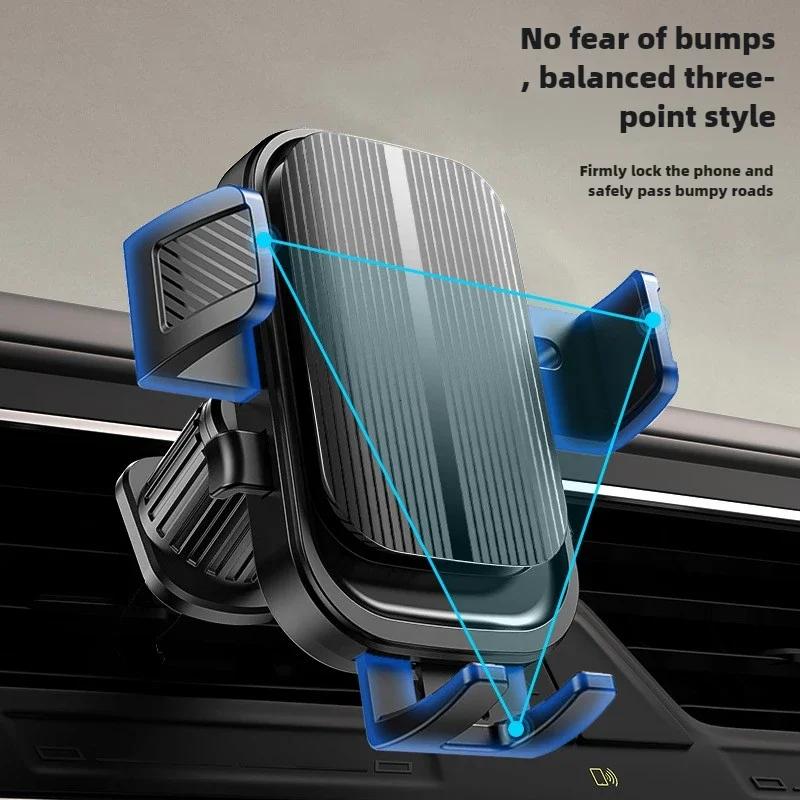 Xiaomi Flexible Cell Phone Holder Car, Phone Mount for Car Air Vent, Universal Auto Lock Car Phone Holder for IPhone Most Smartphone