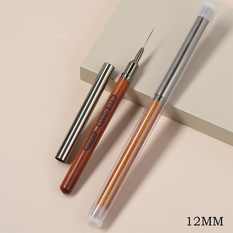 6/9/12/15/18Mm Sandalwood Rod Nail Liner Brush Drawing Lines Stripe Painting Flower Pen Handle Nail Art Pen Brush Nail Art Tools