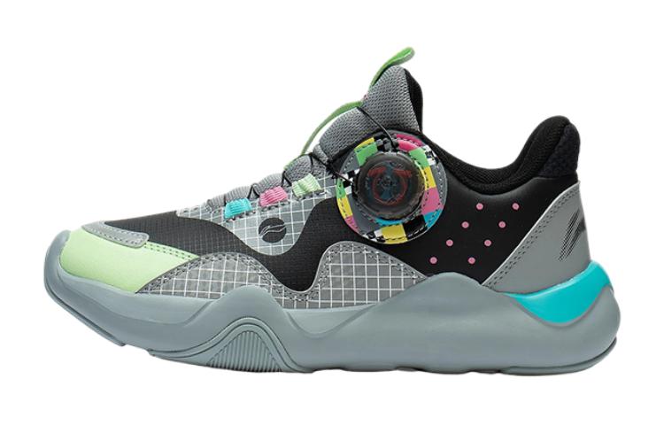 Li Ning YOUNG Abrasion Resistant, Breathable, Lightweight Kids Lifestyle Shoes Gray Kids YKCS176-13 34