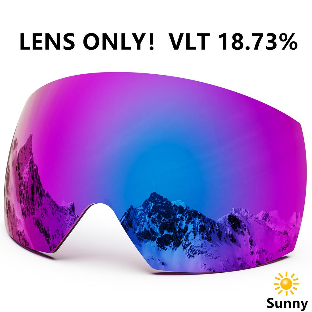 Maxjuli Ski Goggles Only Lens Anti Fog Winter Snow Sports for Men Women Youth Skiing Skating M6 Lens