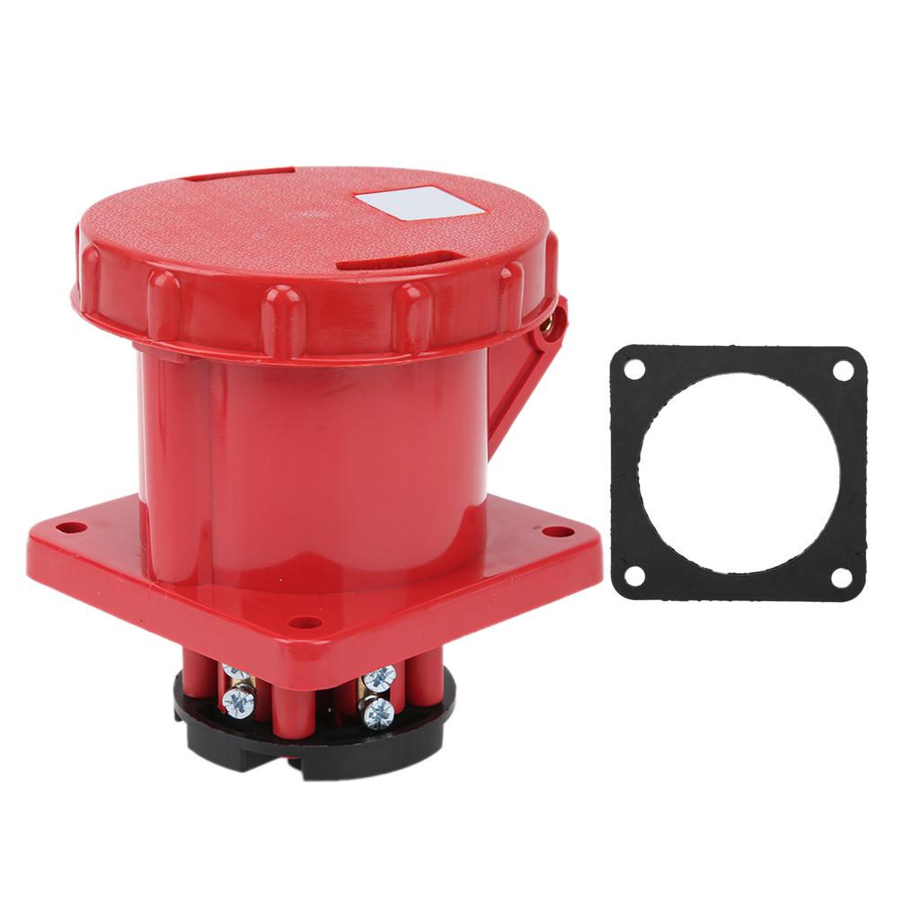 380415V 63A Industriestecker 3P+E 4-polig Gerader Stecker IP67 Wasserdicht für Bauwesen