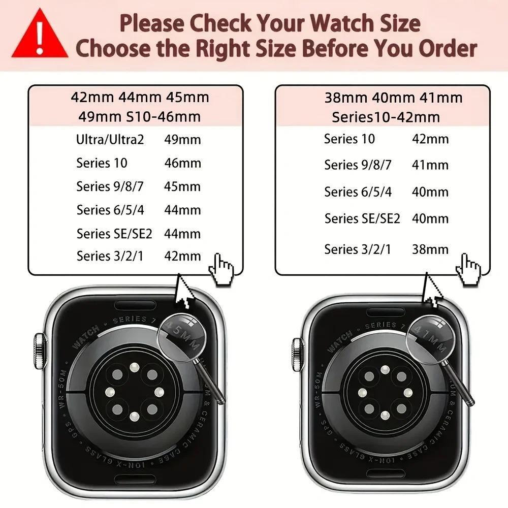 Magnetic Strap for Apple Watch Band 46mm 40mm 45mm 44mm 41mm 38mm 42mm Nylon Bracelet iWatch Series 10 SE 9 8 7 6 5 Ultra 2 49mm