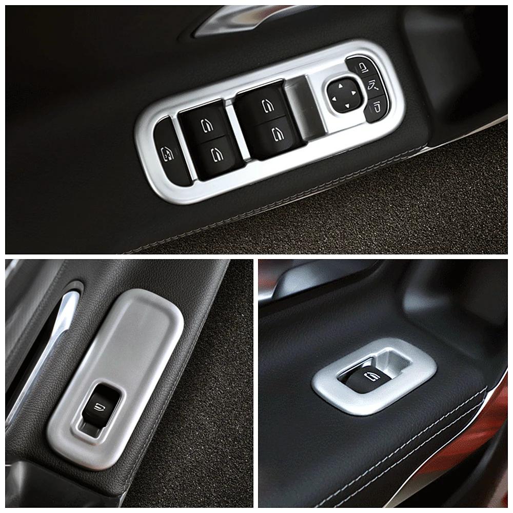 For Mercedes Benz CLA C118 W118 Part Refit Car AC Outlet Vent Frame Trunk Window Shift Switch Button Armrest Box Cover Trim