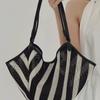 Summer Basket Woven Bag for Women's Leisure Vacation Lazy One Shoulder Underarm Tote Large Capacity Commuter Bag