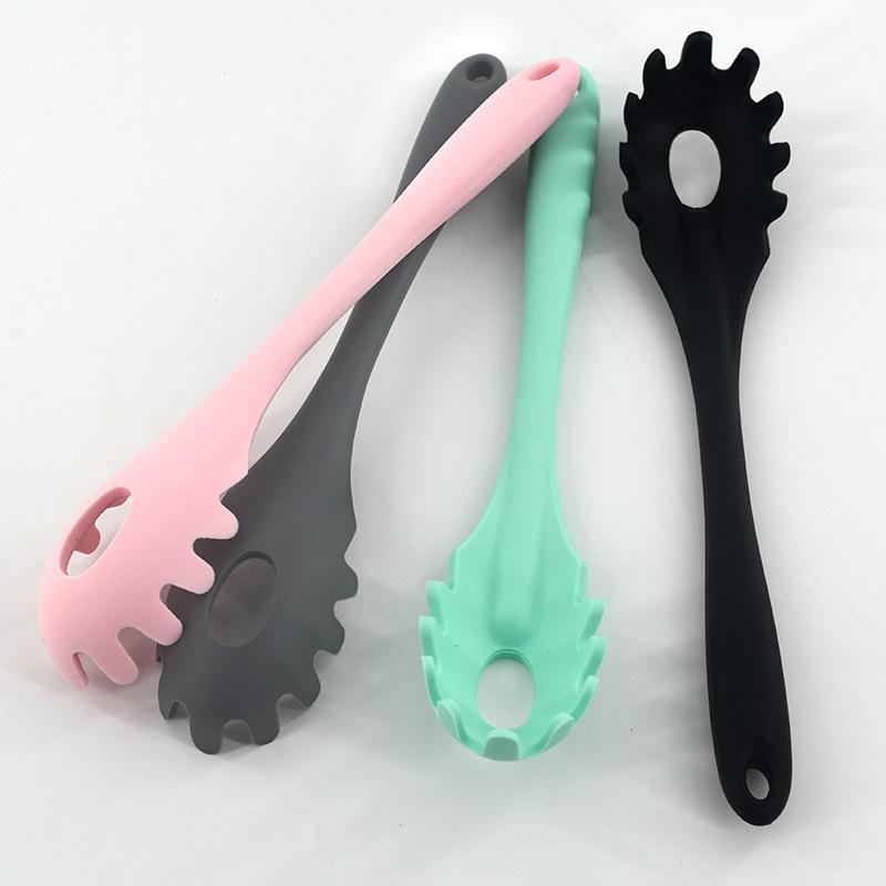 Silikon Pasta Spaghetti Löffel, Pasta Schöpflöffel, Nudel Spaghetti Schöpfkelle, Schlitzlöffel, Hitzebeständiges Geschirr, Küchenhelfer