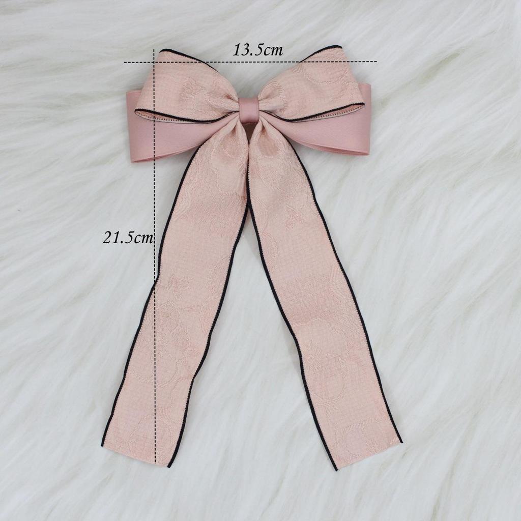 Korean Style Bow Hair Clip - Simple & Sweet Women's Ribbon Accessory