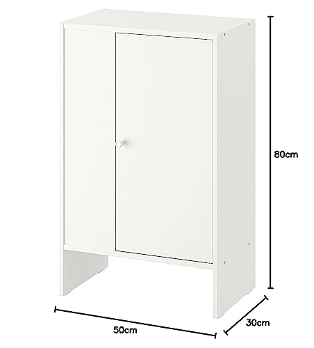 IKEA BAGGEBO: Cabinet with Doors, 50x30x80 Cm, White (704.838.82)