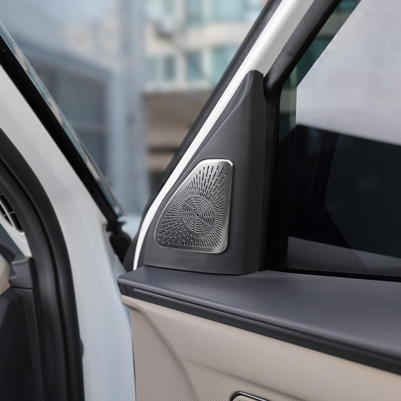 For KIA EV5 2024 2025 LHD/RHD Car A-pillar Speaker Horn Protective Covers Interior Trim Accessories Stainless Steel Material