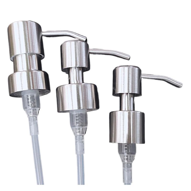 304 Stainless Steel Hand Liquid Soap Pump Dispenser Head Nozzle For Bathroom Kitchen Foam Soap Shampoo Dispenser Accessories